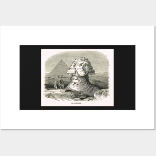 Great Sphinx of Giza & Pyramid Egypt Posters and Art